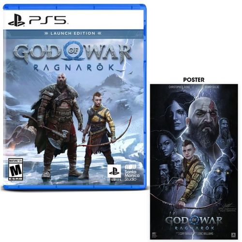 God of War Ragnarok Playstation 5 + Poster