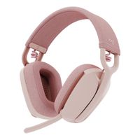 Audífono inalámbrico Logitech Zone Vibe 100 con micrófono, conexión bluetooth, control de música y llamadas, rosa