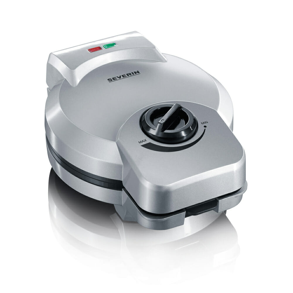 Máquina para hacer barquillos de helado Severin HA 2082 850W, recubrimiento antiadherente, plateado