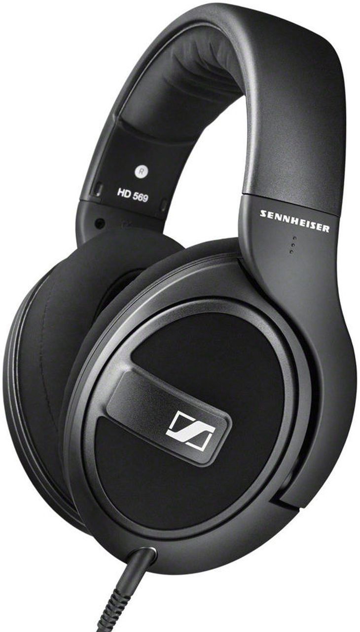 Audífonos over ear con micrófono Sennheiser HD-569 almohadillas acolchadas, conector 3.5 mm, control de llamadas, negro