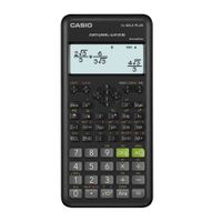 Calculadora científica Casio FX-82LAPLUS 2 generación, 12 dígitos, 252 funciones, a pilas, negro