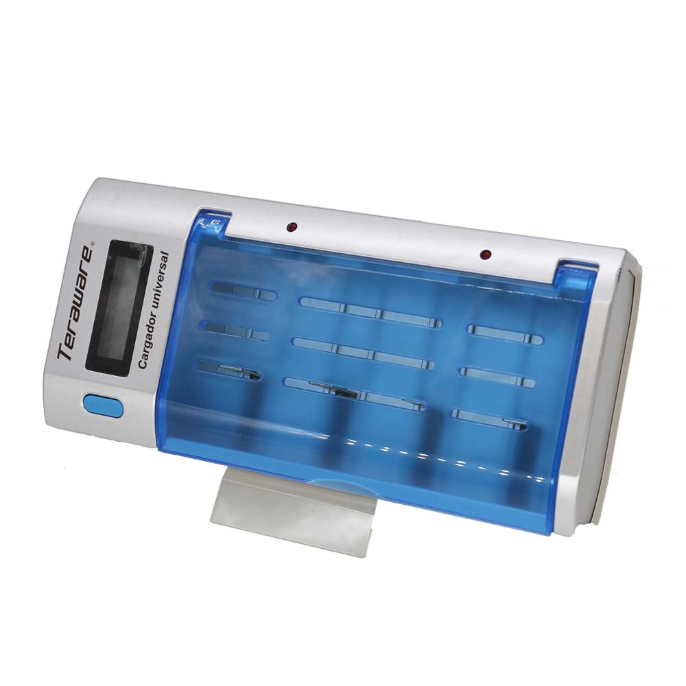 Imagen 2 del producto Cargador universal Coolbox Teraware C108 para pilas recargables D / C / AA / AAA / 9V, con pantalla LCD