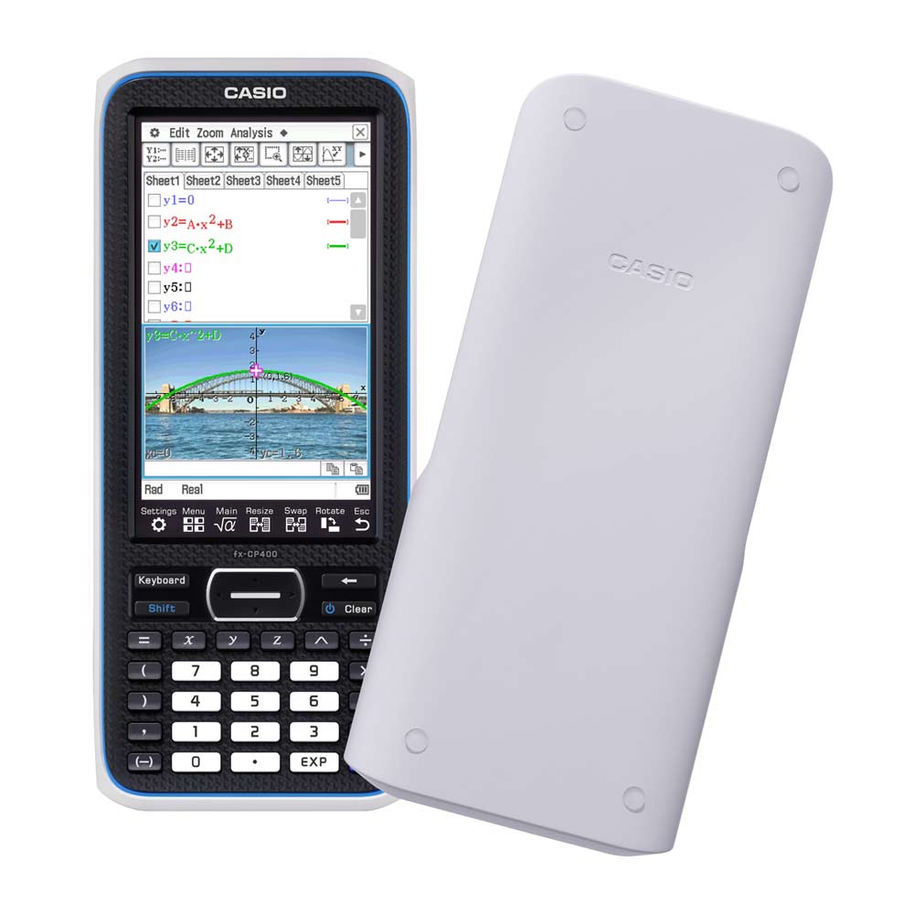 Imagen 2 del producto Calculadora graficadora 3D Casio FX-CP400-DH 13 dígitos, funciona a pila, negro