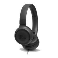 Audífonos on ear con micrófono JBL T500 almohadillas acolchadas, control de música y llamadas, negro