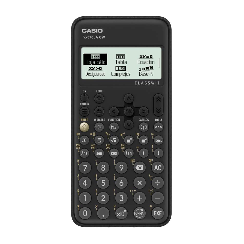 Imagen 2 del producto Calculadora científica Casio FX-570LACW 540 funciones, funciona a pila, negro