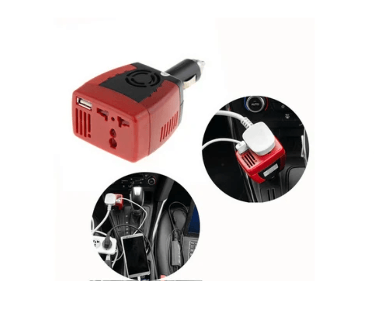 Imagen 2 del producto Inversor De Corriente Para Auto De 12v A 220v Usb 75w cargador