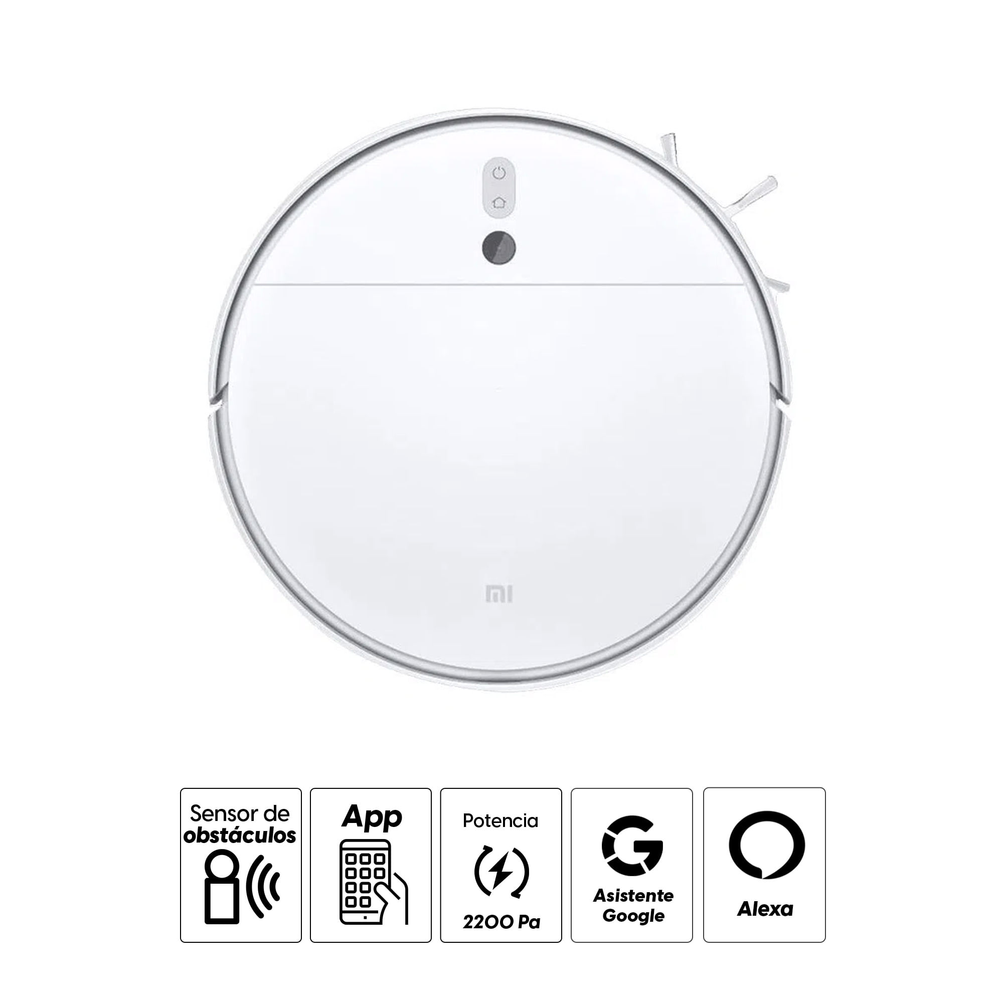 Imagen 2 del producto Aspiradora y trapeador Xiaomi Mi Robot Vacuum-Mop 2 Lite control Google Assistant o Alexa