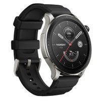 Smartwatch Amazfit GTR 4 Superspeed Black, resistente al agua 5ATM, batería hasta 14 días, 150 modos deportivos, 1.43"", negro