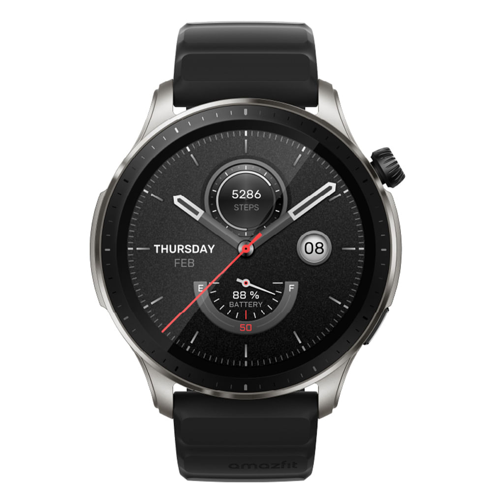 Imagen 2 del producto Smartwatch Amazfit GTR 4 Superspeed Black, resistente al agua 5ATM, batería hasta 14 días, 150 modos deportivos, 1.43"", negro