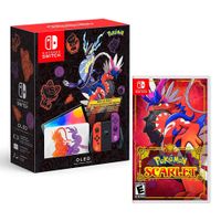 Consola Nintendo Switch Oled Edición Scarlet + Pokemon Scarlet
