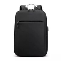 Mochila Genérico antirobo para laptop 15.6"", con puerto USB, impermeable, negro