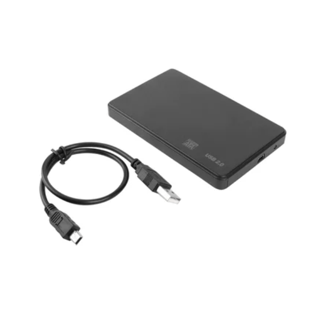 Case Disco Duro Externo Sata 2.5" Usb 2.0 presion - Negro