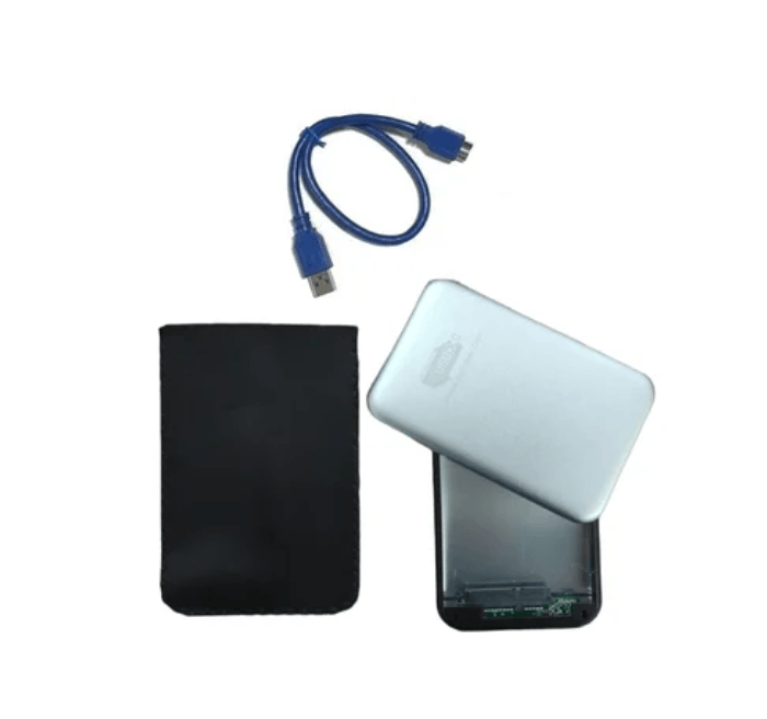 Case Disco Duro Externo Sata 2.5" Usb 3.0 presion Laptop Portatil plata