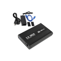 Case Disco Duro Externo Sata 3.5"" Usb 3.0 Pc HDD - Negro