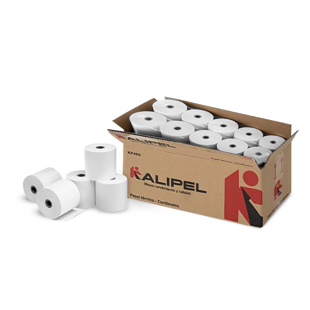 Imagen 2 del producto Papel Térmico Kalipel 20 Rollos Contómetro 80x80mm