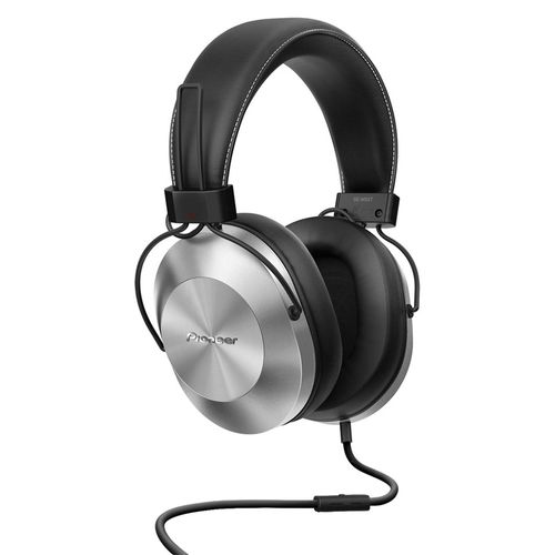 Audífonos over ear con micrófono Pioneer SE-MS5T almohadillas acolchadas, conector 3.5 mm, control de música y llamadas, plateado