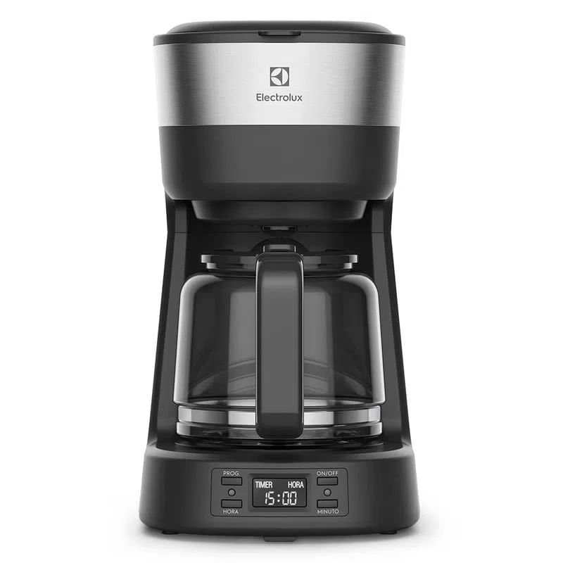 Cafetera Electrolux Experience ECM25 800w, capacidad 1.2 litros, sistema antigoteo, apagado automático, filtro permanente, negra