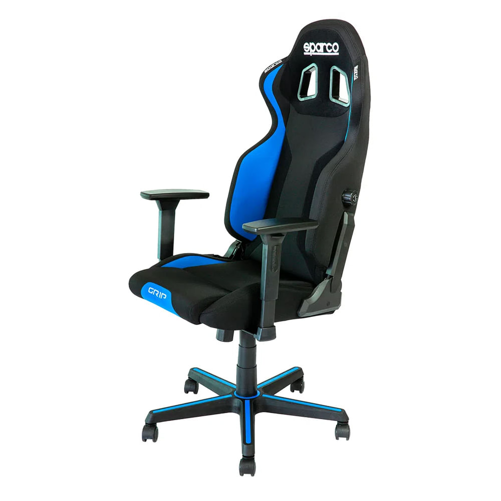 Silla Sparco Gaming Grip, negro y azul