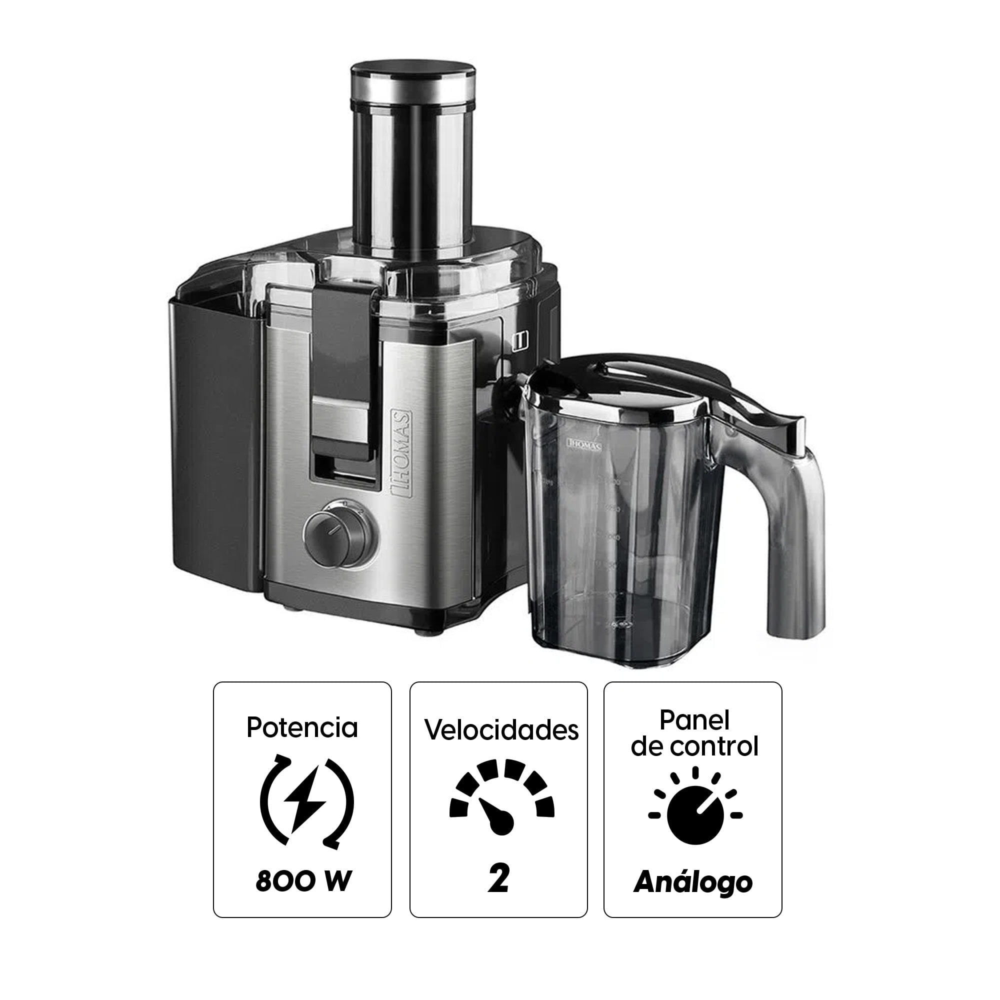 Imagen 2 del producto Extractor Thomas TH-2660i 800 w, 2 velocidades, plateada