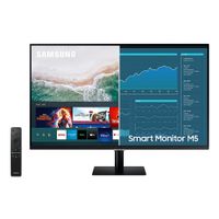 Monitor plano Smart 32” Samsung LS32BM500ENXGO M5 Wi-Fi, Panel VA, FHD(1920x1080), 60Hz, 4ms, entradas HDMI