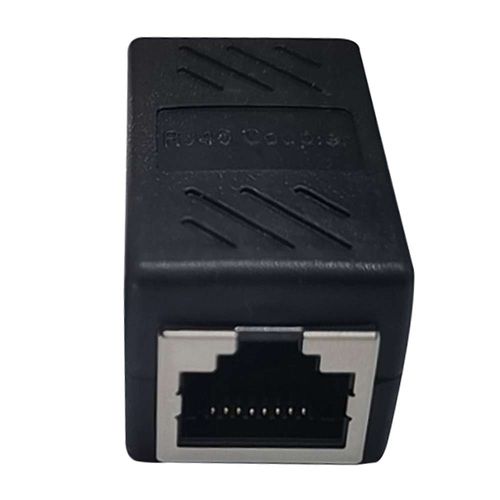 Acoplador RJ45 Coolbox Teraware, compatible cable ethernet, cat5, cat5e, cat6, negro