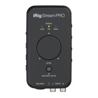 Interfaz de audio para transmisión IK Multimedia IP-IRIG-STREAMPRO-IN, negro