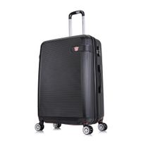 Maleta de bodega Dukap Barcelona 71 cm, ABS, ruedas dobles 360°, cerradura combinación, expansión 25%, negro