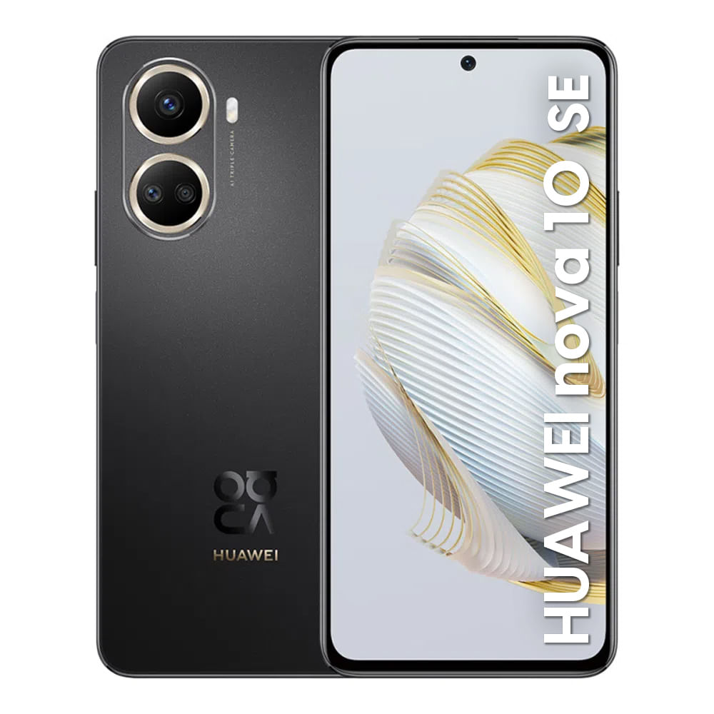Celular Huawei Nova 10 SE, 128GB, 8GB RAM, cámara trasera 108MP y frontal 16MP, 6.67", negro