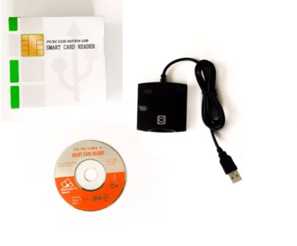 Imagen 2 del producto Lector de DNI Electrónico Smart Card ISO7816 - Negro