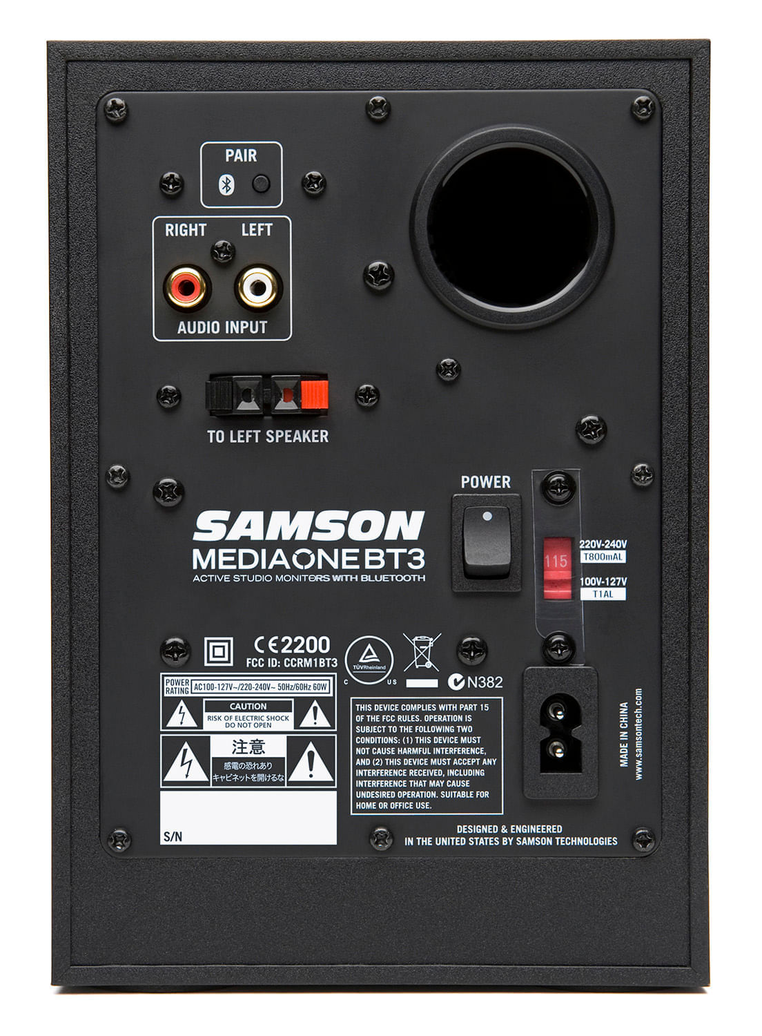 Imagen 2 del producto Par de Monitores de estudio Samson Mediaone BT3, bluetooth, negro