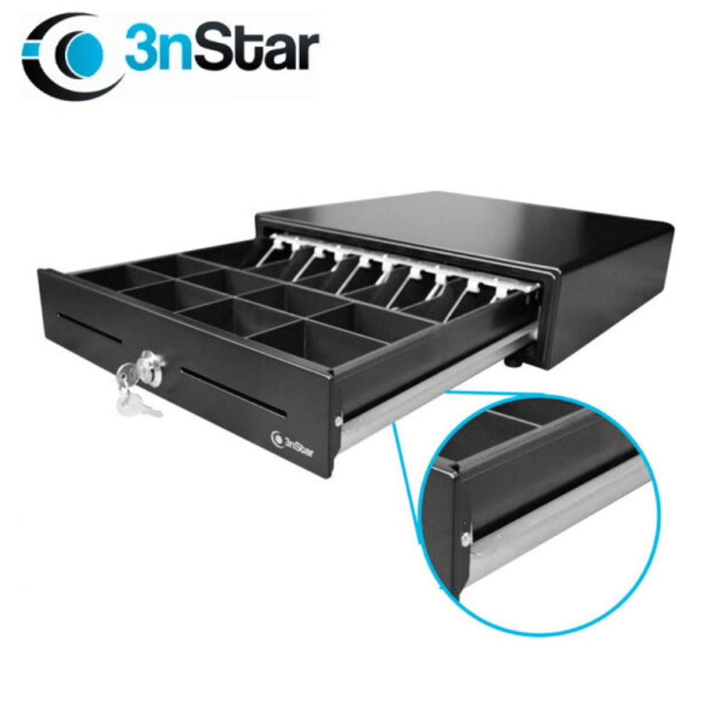 Imagen 2 del producto Gaveta de dinero 3NSTAR, caja electrónica, metal macizo, negro -  CD250
