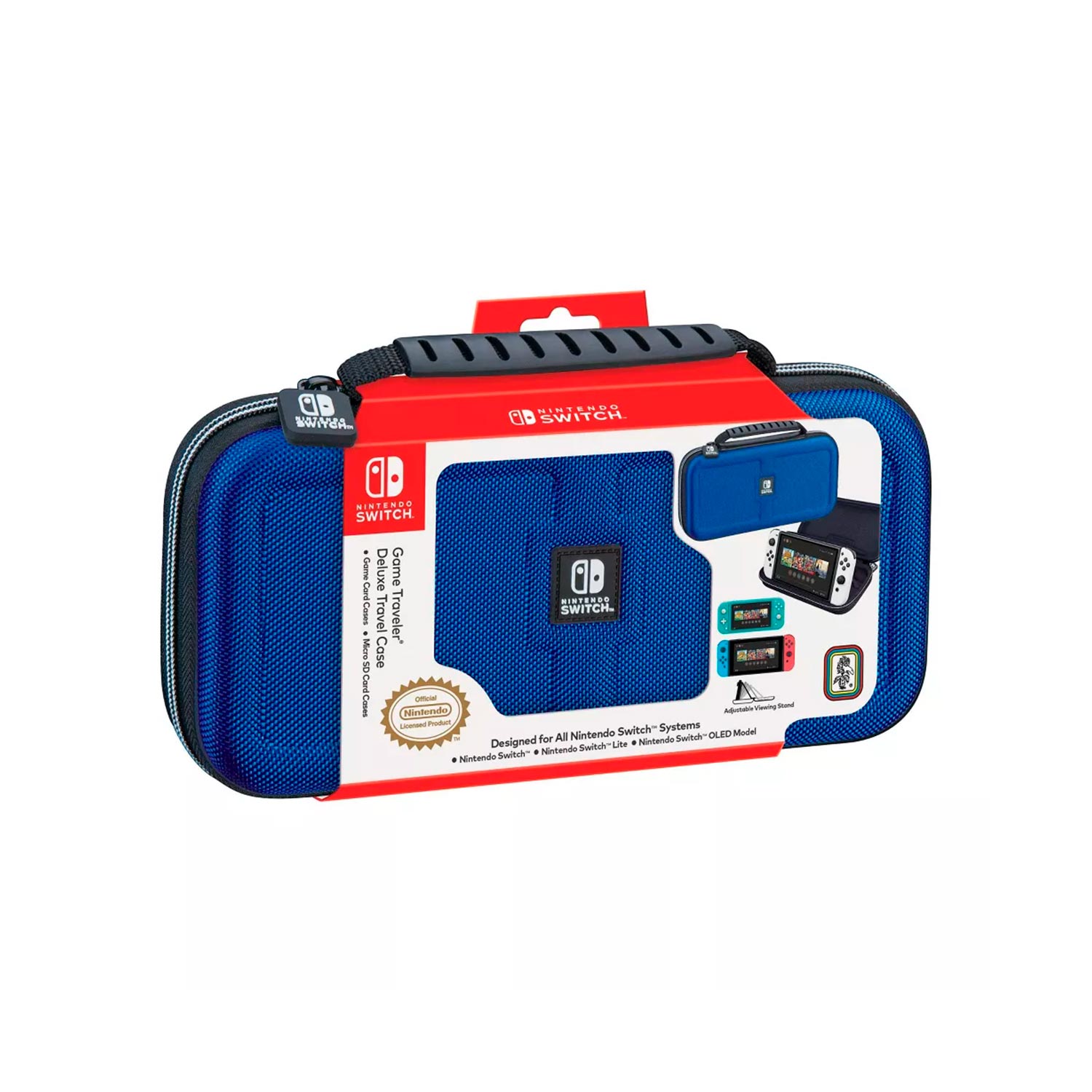 Imagen 1 del producto Estuche Game Traveler Deluxe Travel Case Blue Black Nintendo Switch Oled Nns40Bl