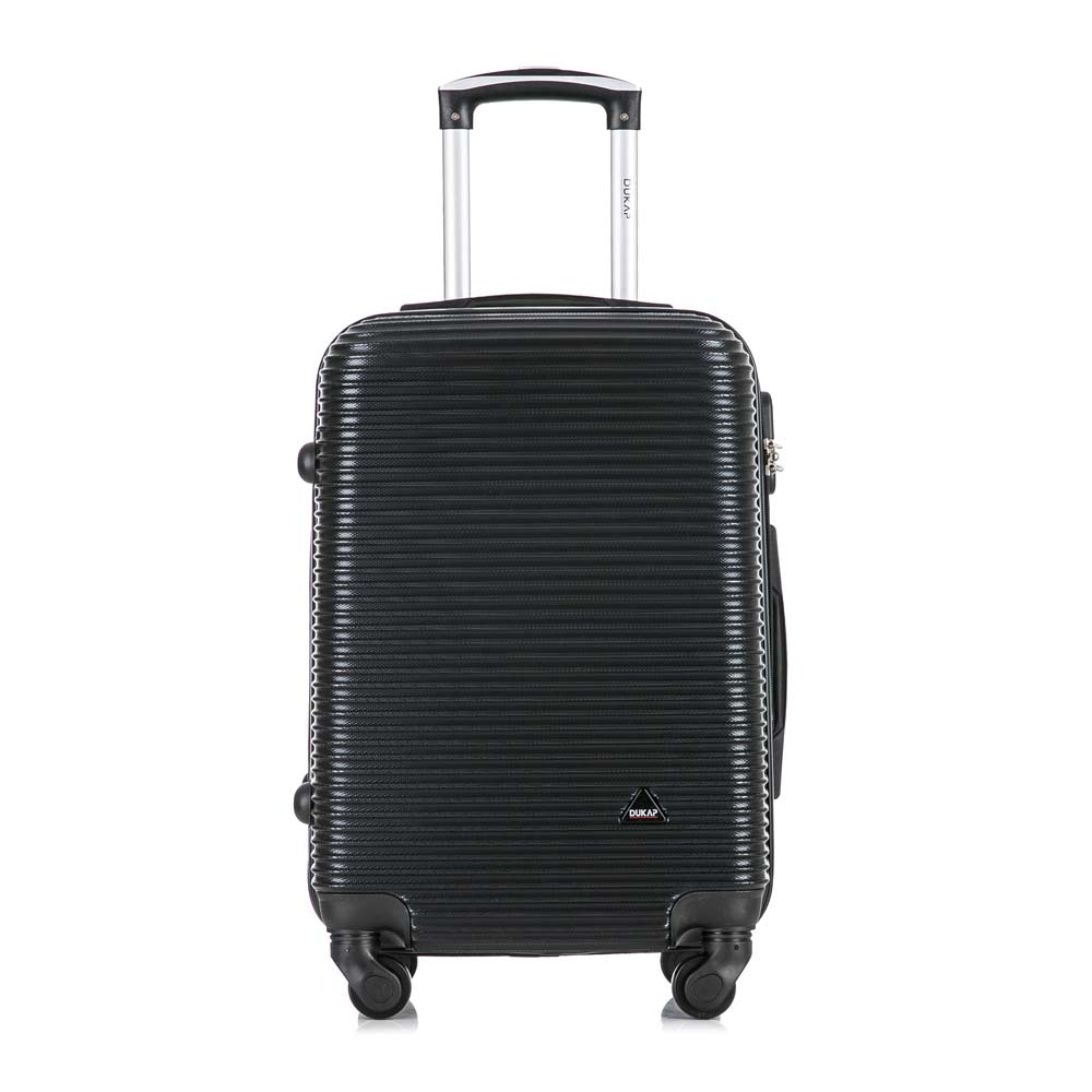 Imagen 2 del producto Maleta cabinera Dukap Royal 51 cm, capacidad 10 kg, 4 ruedas 360°, cerradura de combinación, ABS, negro