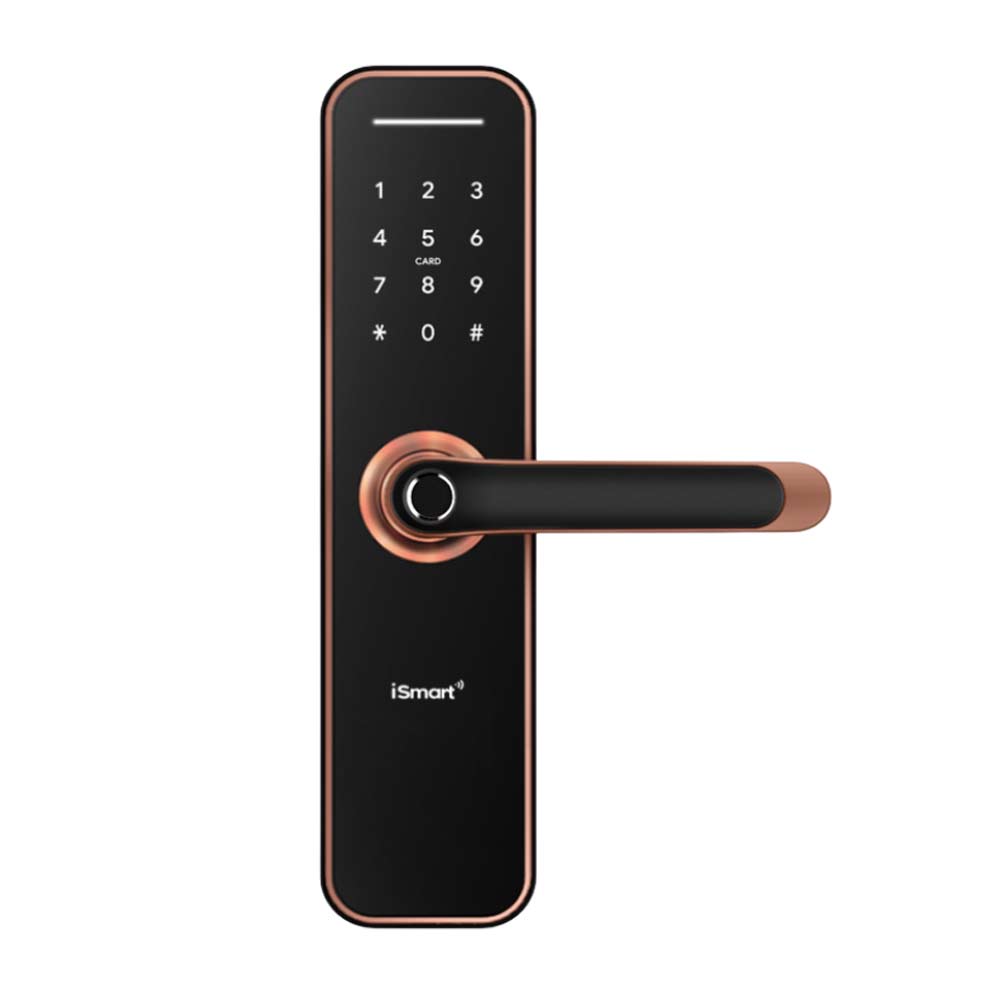 Cerradura bluetooth iSmart IL32 mediana, 5 métodos de apertura, bronce