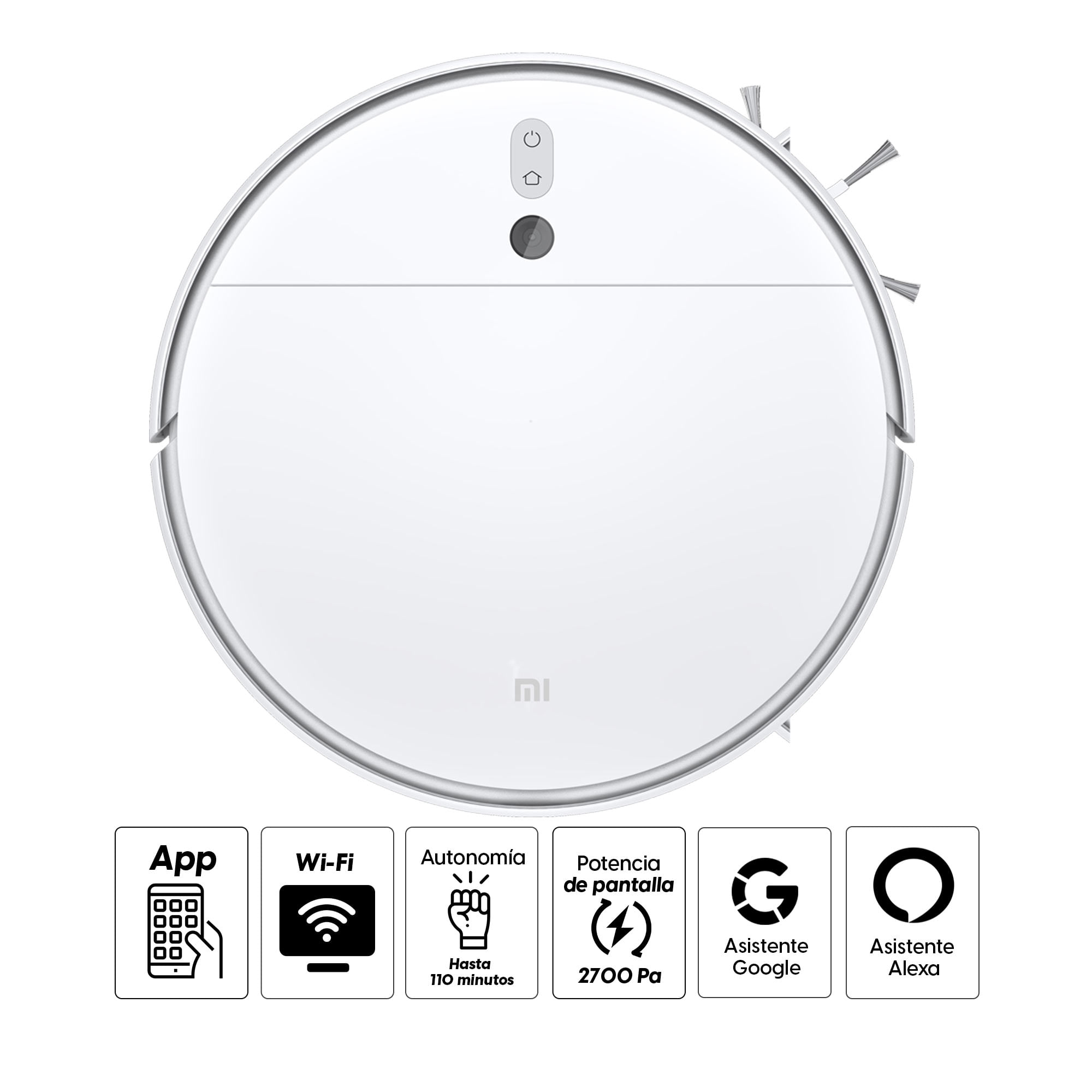 Imagen 2 del producto Aspiradora y trapeador Xiaomi Mi Robot Vacuum-Mop 2 control Google Assistant o Alexa