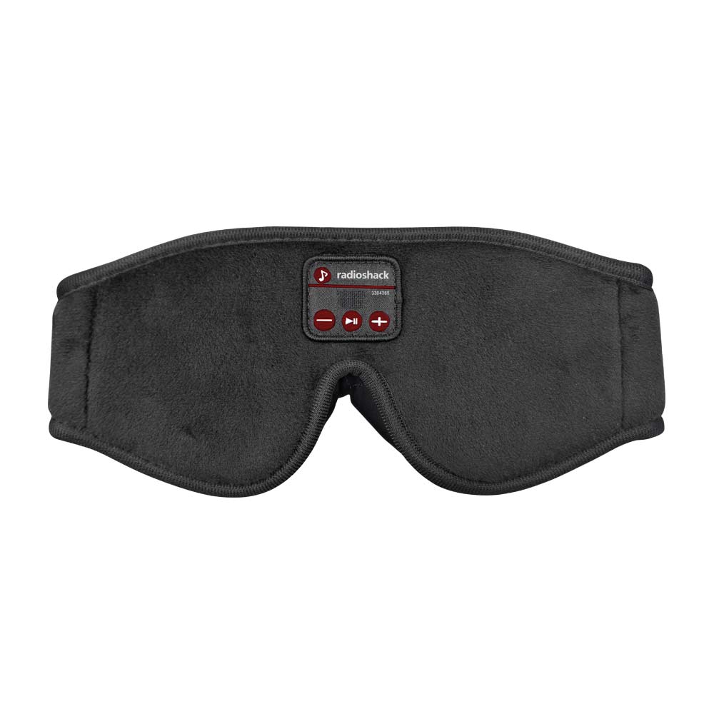 Máscara de viaje Radioshack bluetooth con auriculares, negra