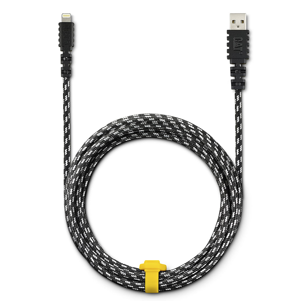 Imagen 2 del producto Cable carga y datos Cat, USB-Lightning, 3 metros, negro
