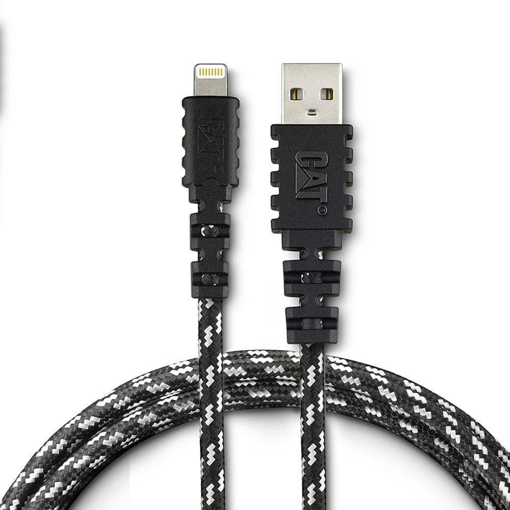 Cable cargador sincronizador Cat, USB-Lightning, 1.8 metros, negro