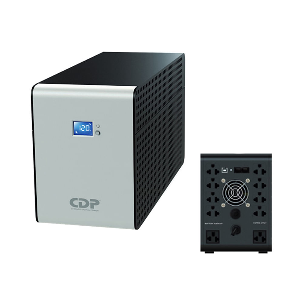 Imagen 2 del producto UPS Inteligente CDP R-SMART2010I, 10 tomas de salida, 2000VA/1200W, autonomía 90 min, blanco