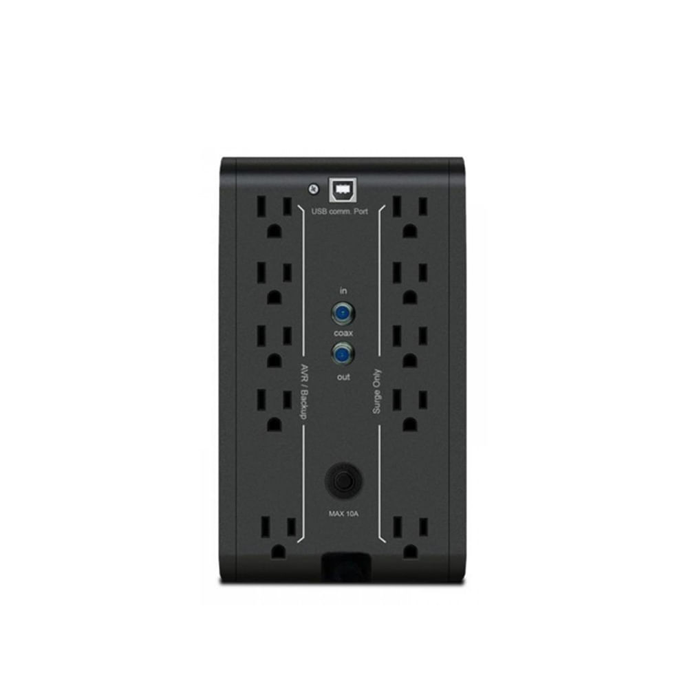 Imagen 2 del producto UPS inteligente CDP R-Smart751I, 10 tomas de salida, 750VA / 375 W, autonomía 35 min, blanco