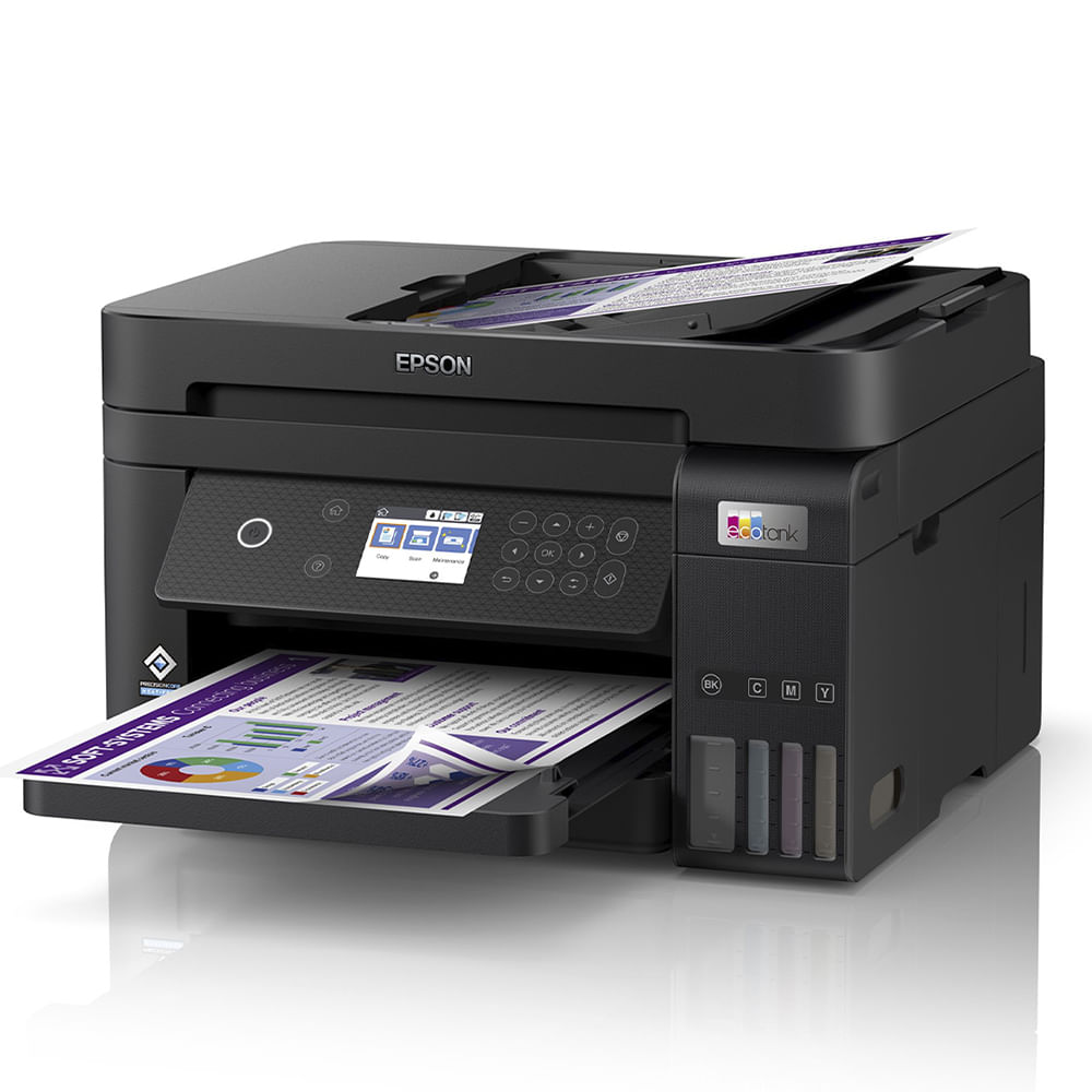 Imagen 2 del producto Impresora multifuncional Epson EcoTank L6270, inyección de tinta, inalámbrica, Wi-Fi, con tanques recargables + botella de tinta