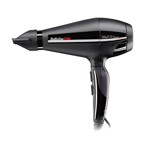 Secador de cabello Babyliss Pro Black Magic 2000W, 2 niveles de velocidad, 3 niveles de temperatura, negro