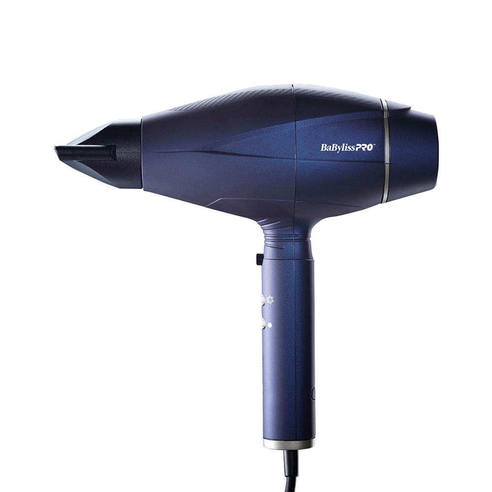 Secador de cabello Babyliss Pro Súper Sónico 2100W, 2 niveles de velocidad, 2 niveles de temperatura, azul