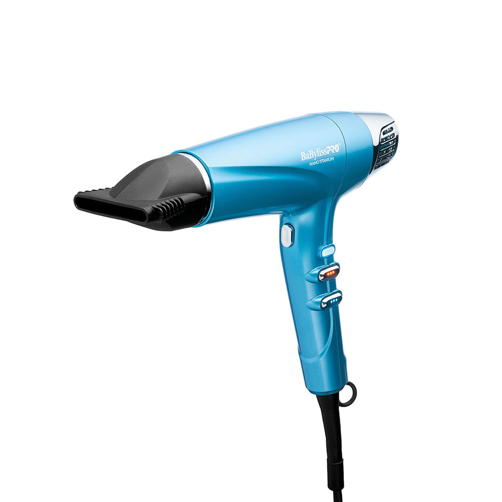 Secador de cabello Babyliss Pro dual Ionic, 1700W, 3 niveles de velocidad, 3 niveles de temperatura, azul