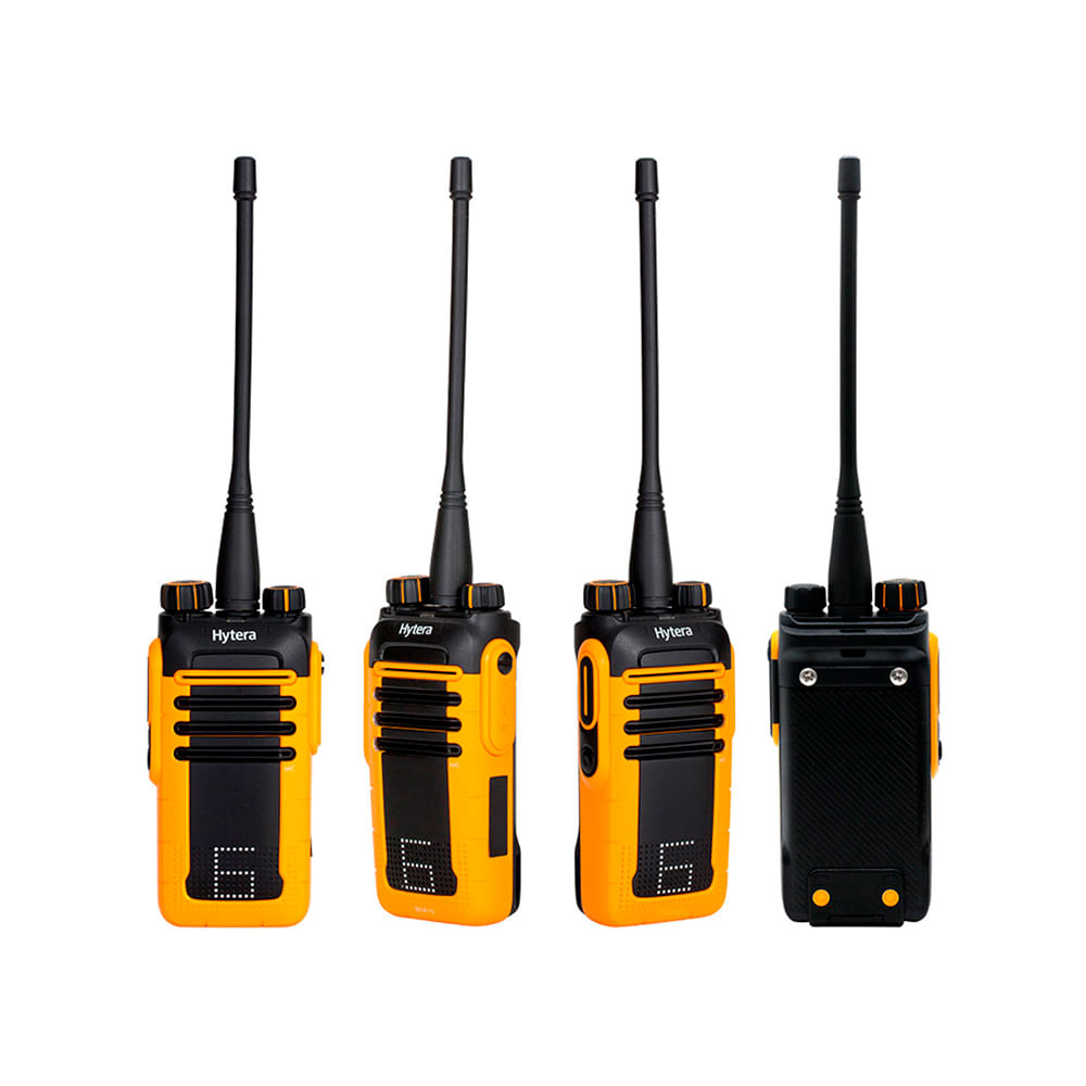 Imagen 2 del producto Radio Hytera BD616, 136-174MHz, VHF, DMR 2, IP66, Indicador Led, Modo Dual, Negro Amarillo