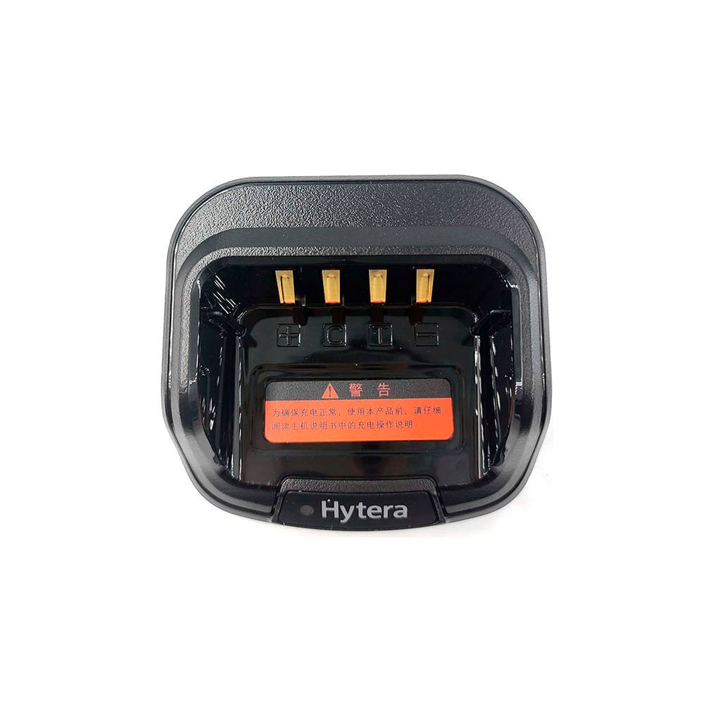 Cargador de Radio Hytera Banda Libre, para Mesa, sin Fuente, Negro