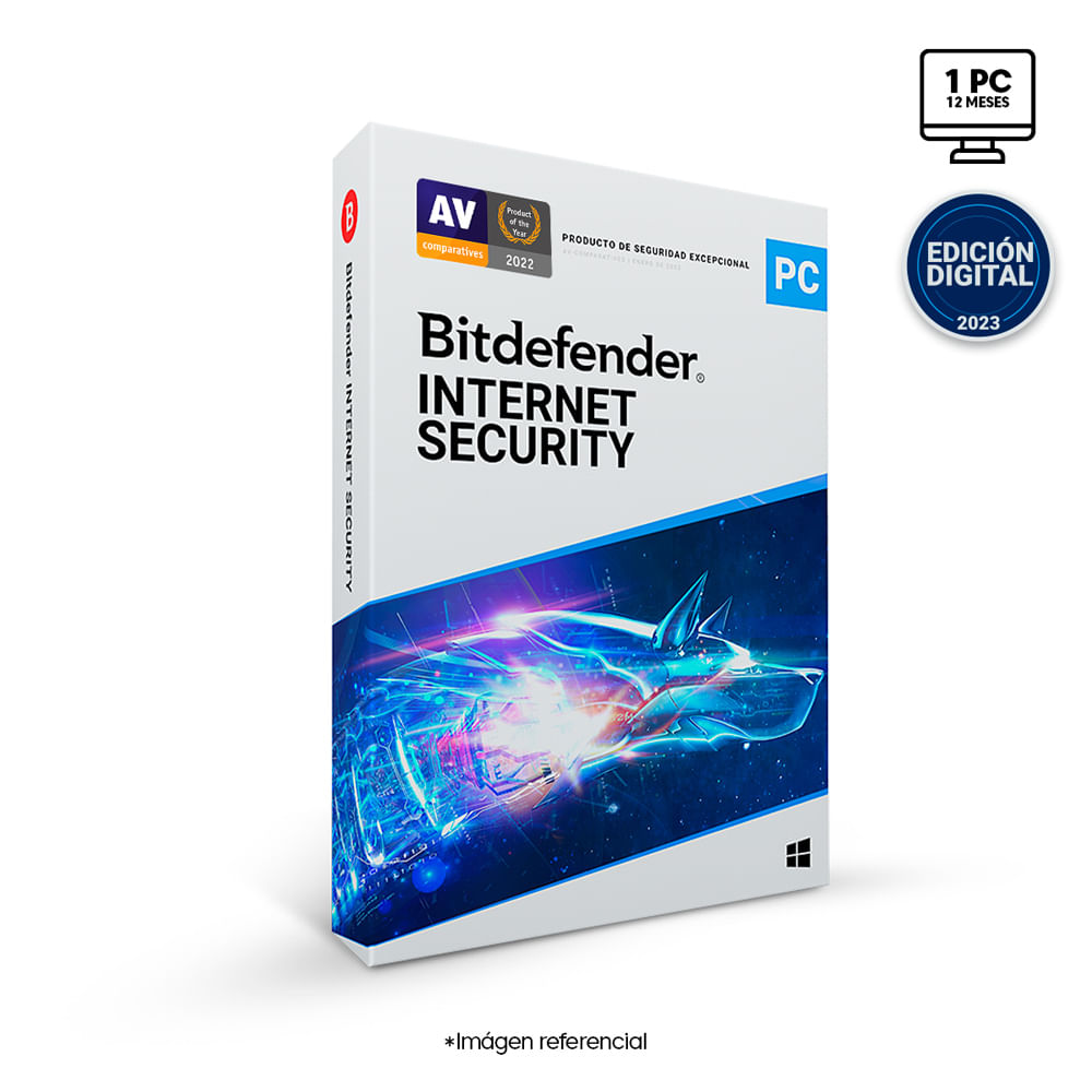 Imagen 2 del producto Antivirus digital Bitdefender Internet Security para PC, 1 dispositivo, 1 año