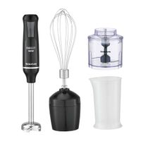 Batidora de inmersión Taurus Robot 500 Plus Inox II 500w, 1 velocidad, negro + cuchillas de acero inoxidable