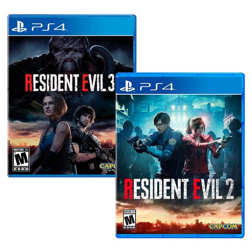 Resident Evil 3 + Resident Evil 2 Playstation 4 A S  179.00