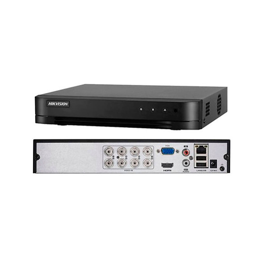 Imagen 2 del producto DVR Hikvision 8 canales, turbo HD 1080, audio, negro